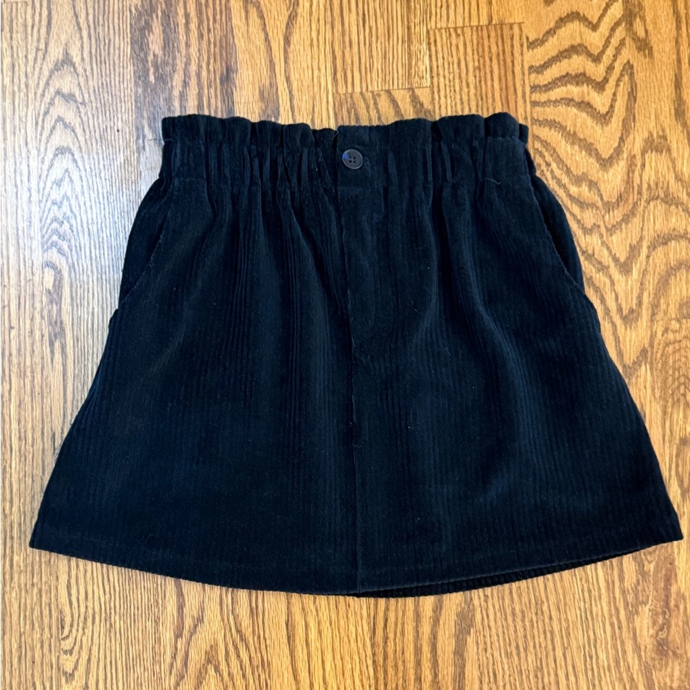 Zara Black Corduroy Skirt for Girls